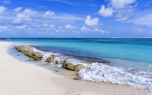 Preview wallpaper beach, sand, sea, ocean, water