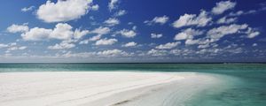 Preview wallpaper beach, sand, shoal, island, tropics, maldives