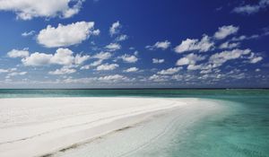 Preview wallpaper beach, sand, shoal, island, tropics, maldives