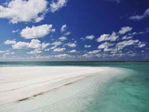 Preview wallpaper beach, sand, shoal, island, tropics, maldives