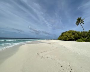 Preview wallpaper beach, sand, tropics, nature