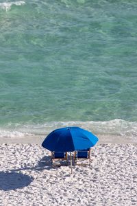 Preview wallpaper beach, sand, umbrella, sea, relaxation