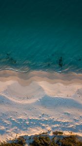 Preview wallpaper beach, sea, aerial view, sand, water