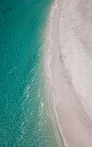 Preview wallpaper beach, sea, aerial view, water, sand