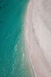 Preview wallpaper beach, sea, aerial view, water, sand