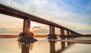 Preview wallpaper beach, sea, bridge, landscape