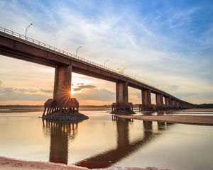 Preview wallpaper beach, sea, bridge, landscape