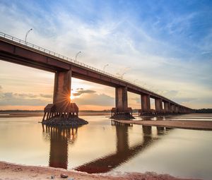 Preview wallpaper beach, sea, bridge, landscape