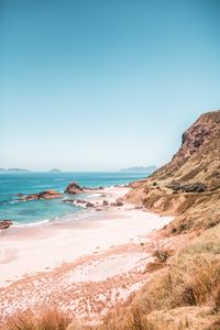 Preview wallpaper beach, sea, coast, rocks, water