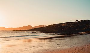 Preview wallpaper beach, sea, coast, waves, landscape