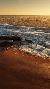 Preview wallpaper beach, sea, ice floe, sand