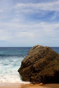 Preview wallpaper beach, sea, rock, landscape, nature