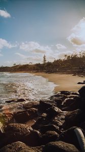 Preview wallpaper beach, sea, stones, nature