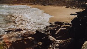 Preview wallpaper beach, sea, stones, nature