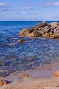 Preview wallpaper beach, sea, stones, landscape, nature