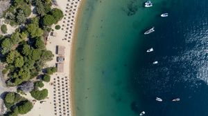 Preview wallpaper beach, sea, summer, aerial view