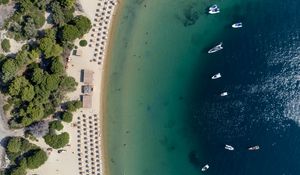 Preview wallpaper beach, sea, summer, aerial view