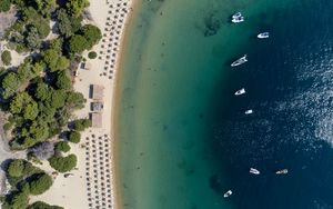 Preview wallpaper beach, sea, summer, aerial view