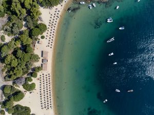 Preview wallpaper beach, sea, summer, aerial view