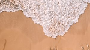 Preview wallpaper beach, sea, water, waves, aerial view