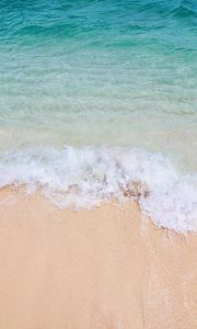 Preview wallpaper beach, sea, wave, water, sand