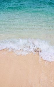 Preview wallpaper beach, sea, wave, water, sand