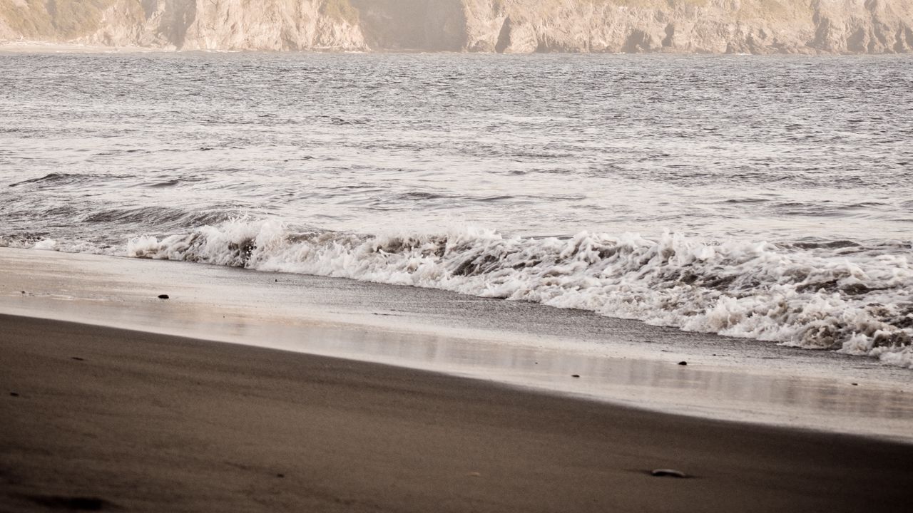 Wallpaper beach, sea, waves, rocks, landscape