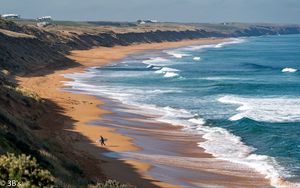 Preview wallpaper beach, sea, waves, nature, landscape