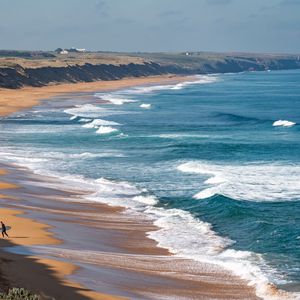 Preview wallpaper beach, sea, waves, nature, landscape