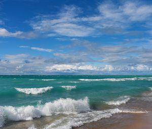 Preview wallpaper beach, sea, waves, landscape