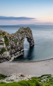 Preview wallpaper beach, shore, rock, arch, sea, landscape