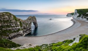 Preview wallpaper beach, shore, rock, arch, sea, landscape