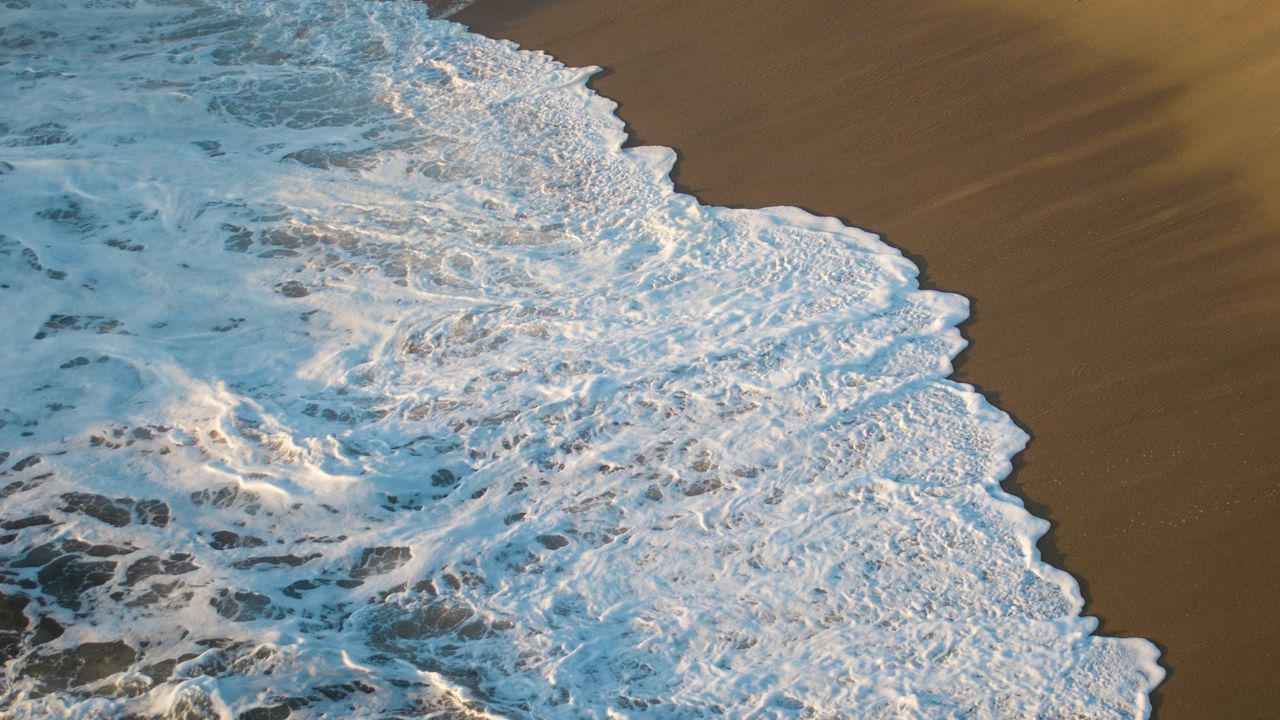 Wallpaper beach, shore, waves, water, sand