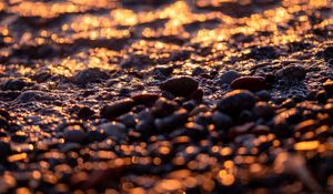Preview wallpaper beach, stones, pebbles, macro