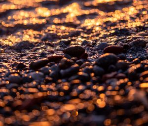 Preview wallpaper beach, stones, pebbles, macro