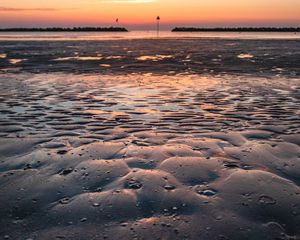 Preview wallpaper beach, water, sand, coast, shallow