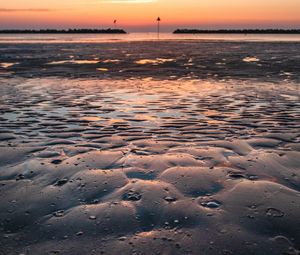 Preview wallpaper beach, water, sand, coast, shallow