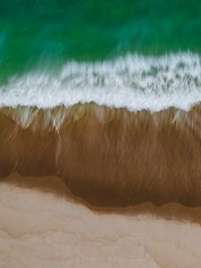 Preview wallpaper beach, wave, blur