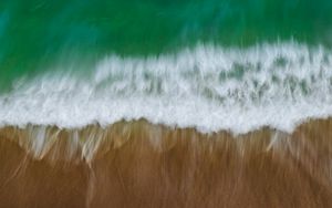 Preview wallpaper beach, wave, blur