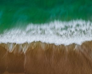 Preview wallpaper beach, wave, blur