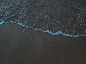 Preview wallpaper beach, wave, sea, water, sand