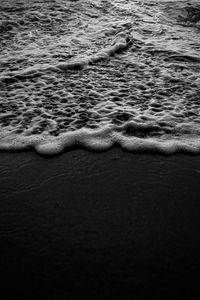 Preview wallpaper beach, waves, water, sea, bw