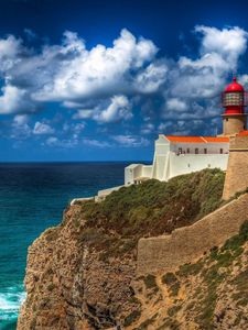 Preview wallpaper beacon, rock, portugal, height