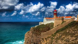 Preview wallpaper beacon, rock, portugal, height