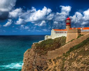 Preview wallpaper beacon, rock, portugal, height