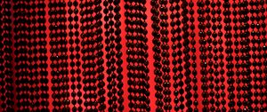 Preview wallpaper beaded curtain, black, red