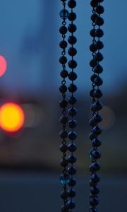 Preview wallpaper beads, decoration, garland, balls, glare, bokeh