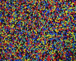 Preview wallpaper beads, round, multicolored