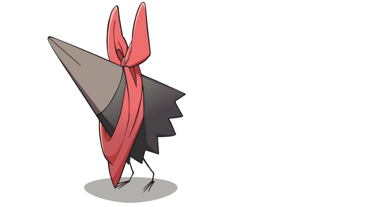 Wallpaper beak, bow, legs, red