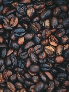 Preview wallpaper bean, coffee, coffee beans, grain, macro